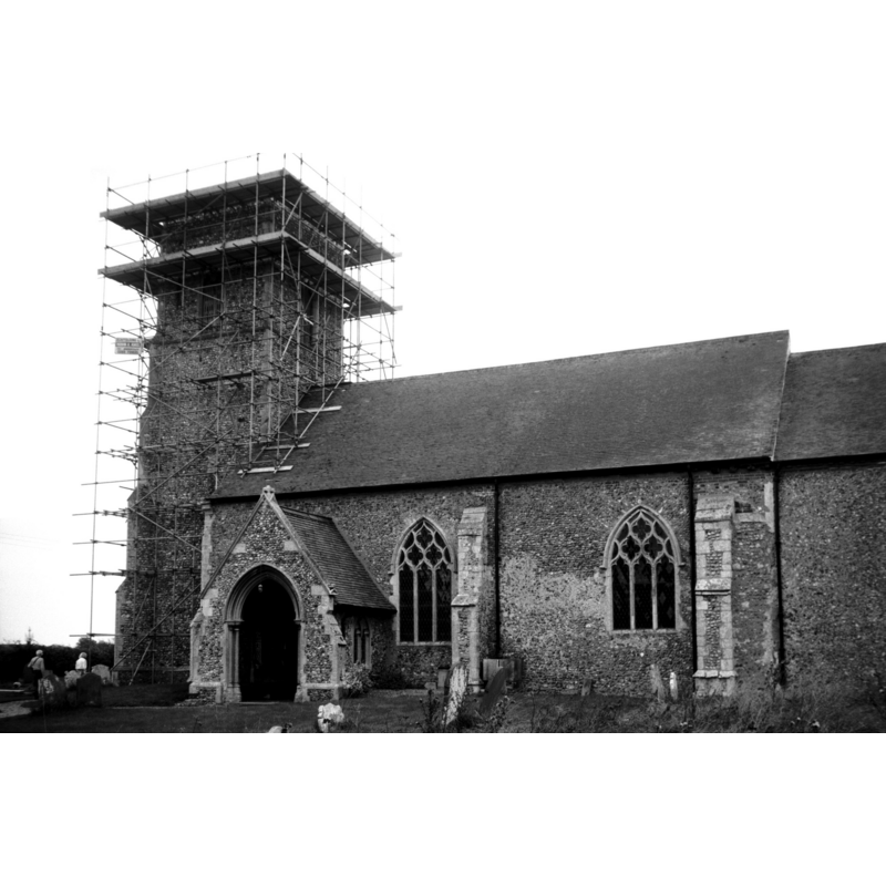 During the restoration of the tower in September 1992