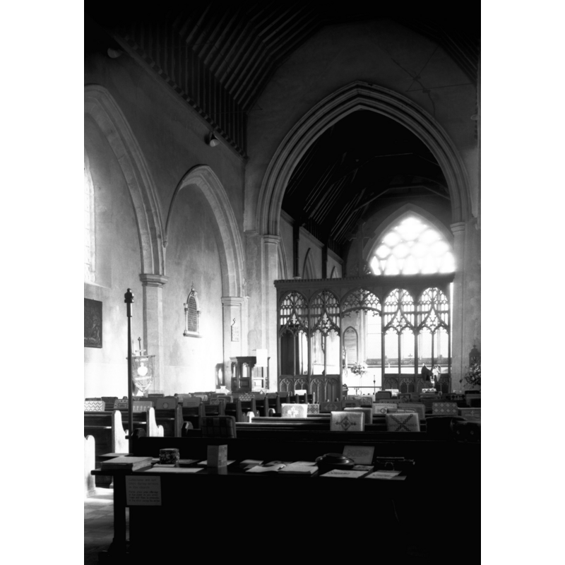 Photo caption: "Showing blocked north arcade"