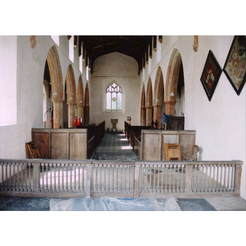 the font at the back (west end)