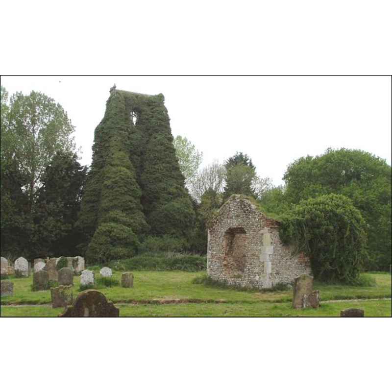 the ruins of the church -- view of the remains of the church from the southeast