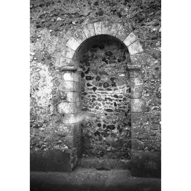 Norman north doorway now blocked