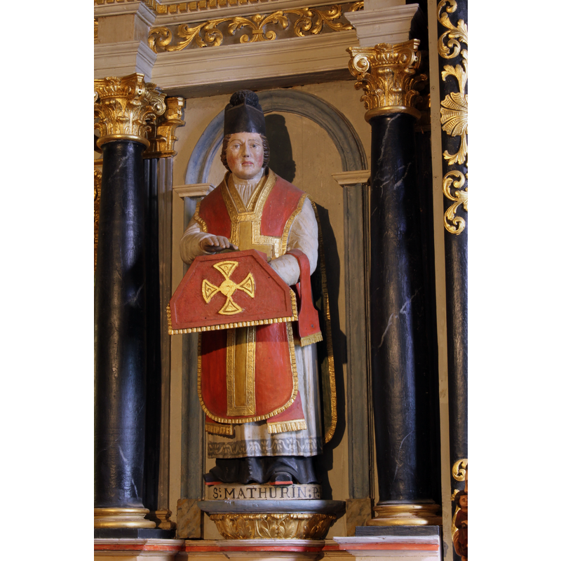 on the left (north) side of the retable: St. Mathurin