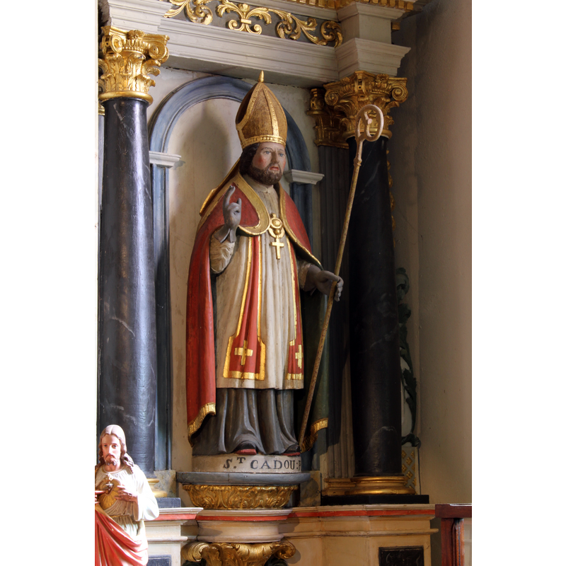 on the right (south) side of the retable: St. Cadou