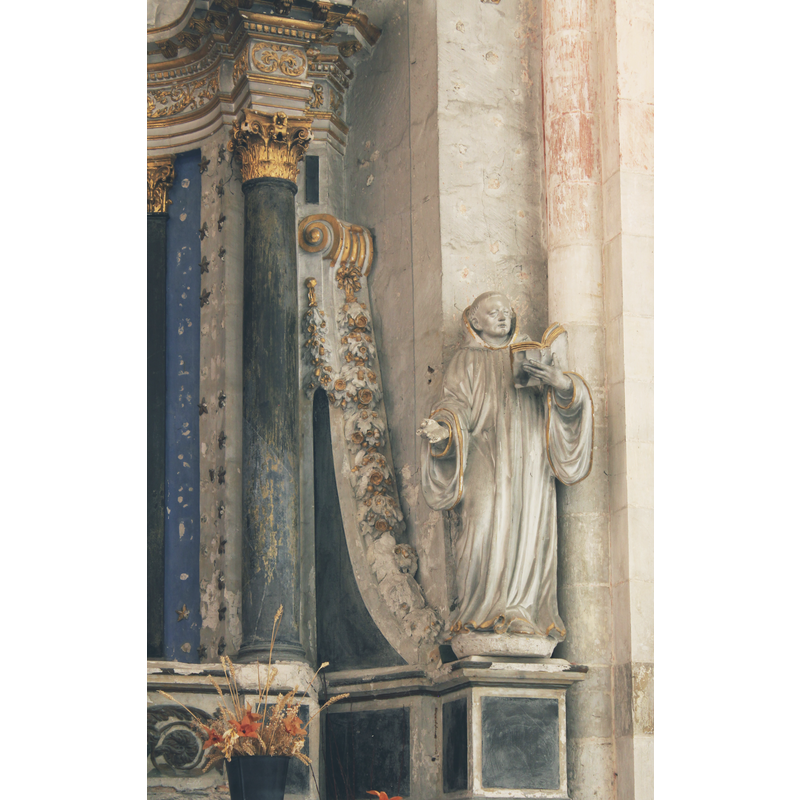 [location in the church to be identified] -- St. Benedict (?), to the right of the retable