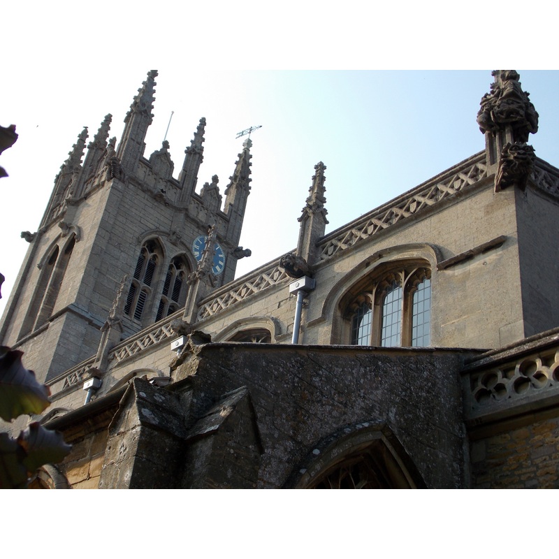 showing part of the clerestory and tower