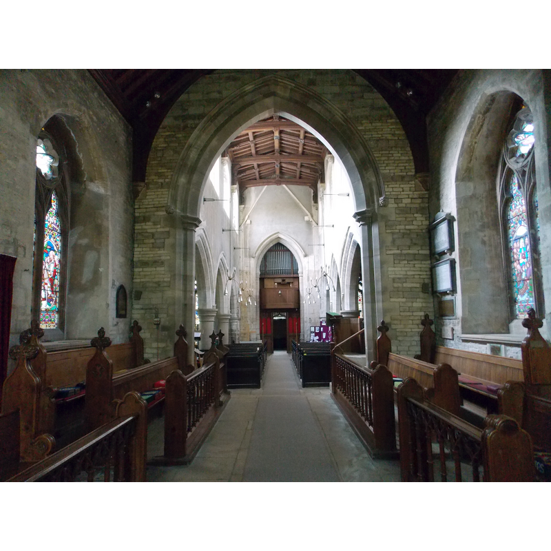 view from inside the chancel