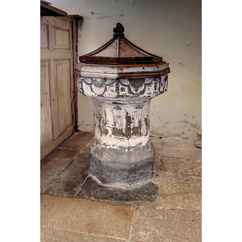 the 18th-century (?) font and cover