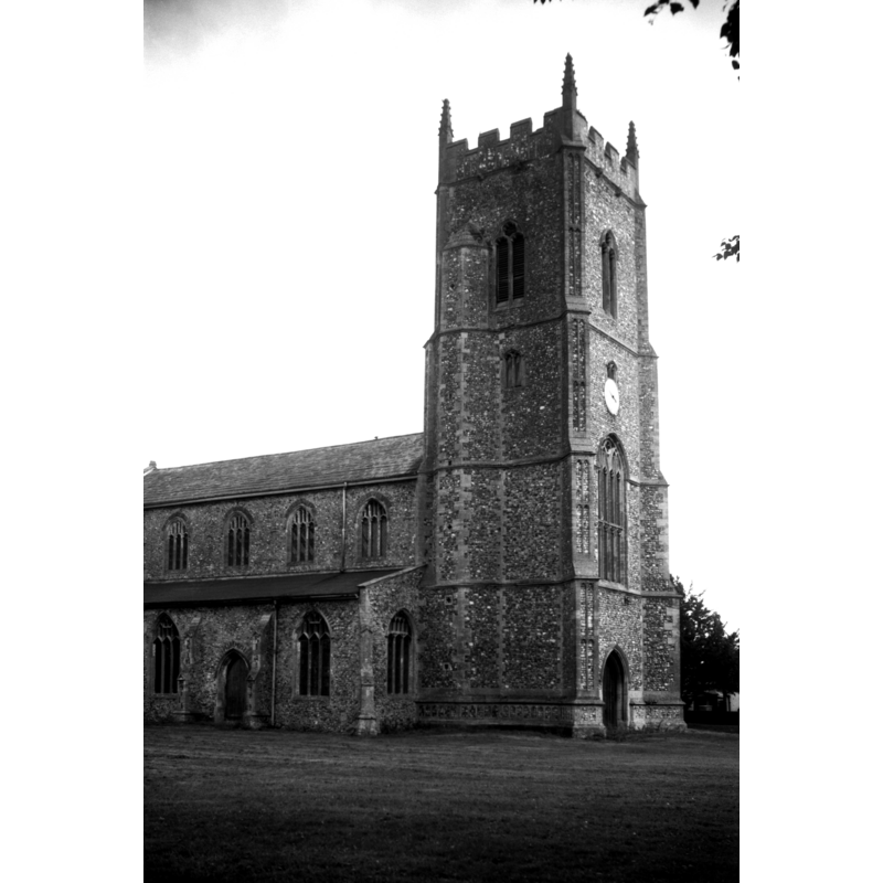 Photo caption: "Early C15 tower"