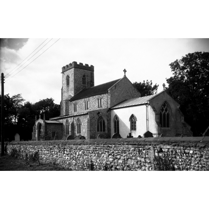 Photo caption: "14c tower and 15c porch"