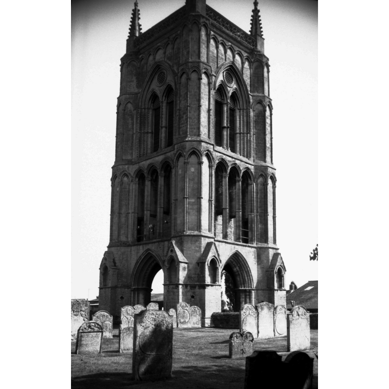 Photo caption: "Bell tower from NW"