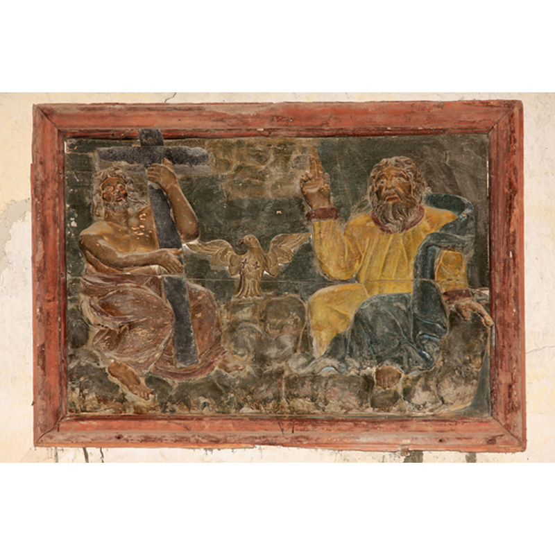 the Trinity; above the main altar
