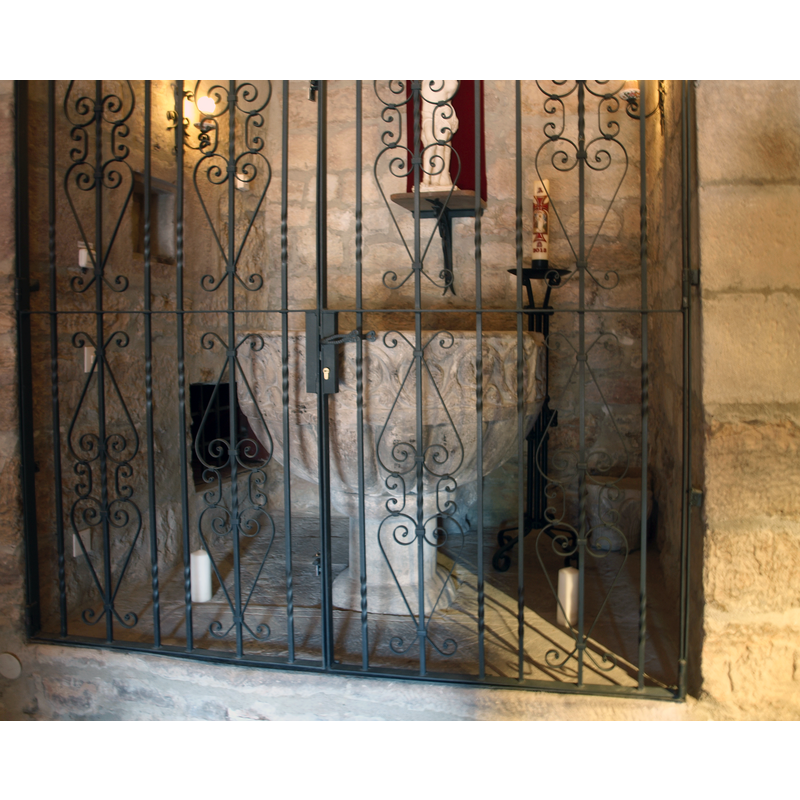 inside the baptistery chapel