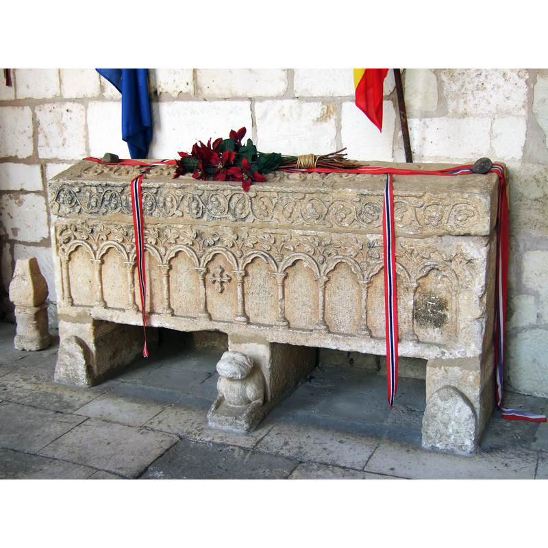 tomb of Kristina of Norway (+1262) daughter of Haakon IV king of Norway; married the infante Don Felipe, son of Fernando III el Santo, king of Castilla y León
