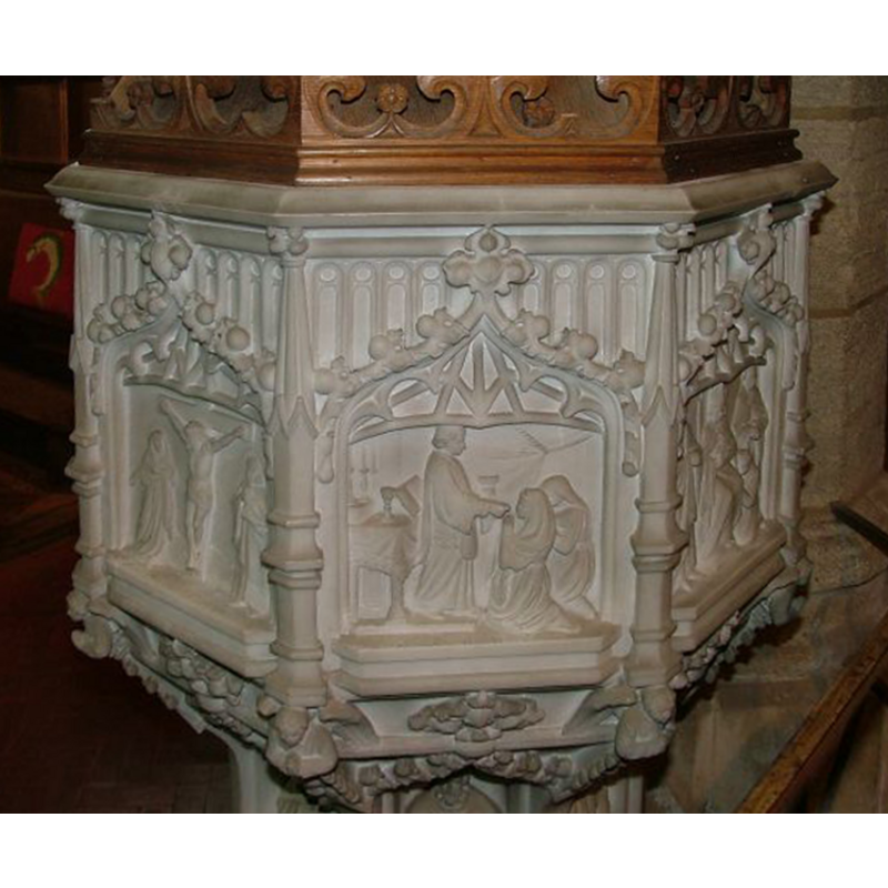 the modern replica of the Seven-sacrament font at Walsoken [cf. FontNotes]