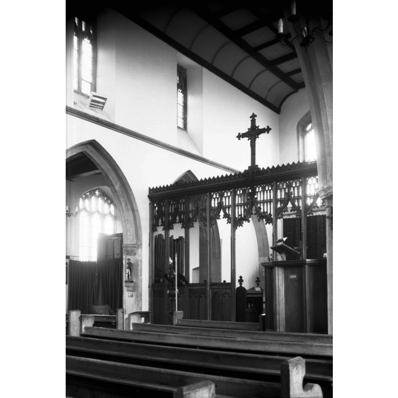 the new church -- Photo caption: "The screen is dated 1526"