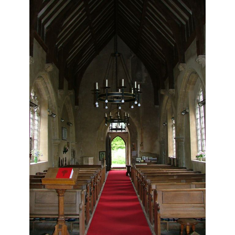 the top of the modern font is visible at the west end, south [left] side
