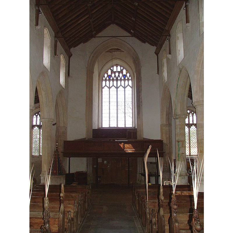 the font and cover are visible at the back, left side, by the south arcade