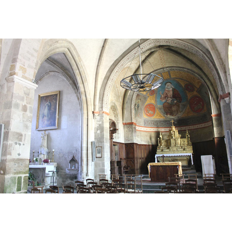 the end of the north aisle is visible on the left