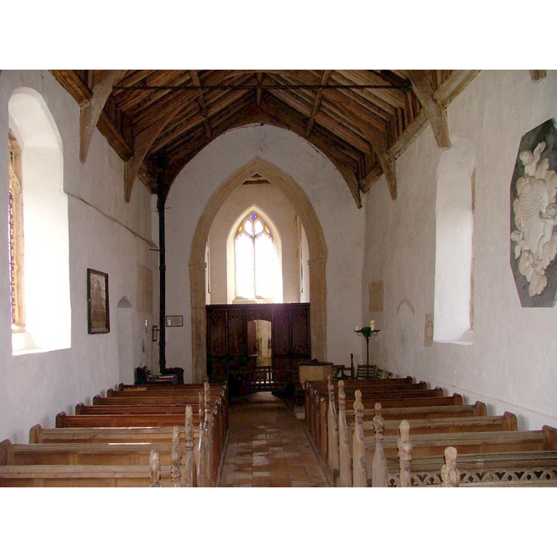 the top of the font is visible at the far [west] end, left [south] side