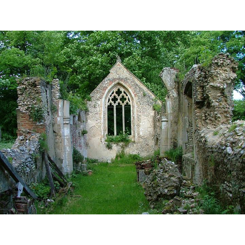 the ruins of St. Paul's