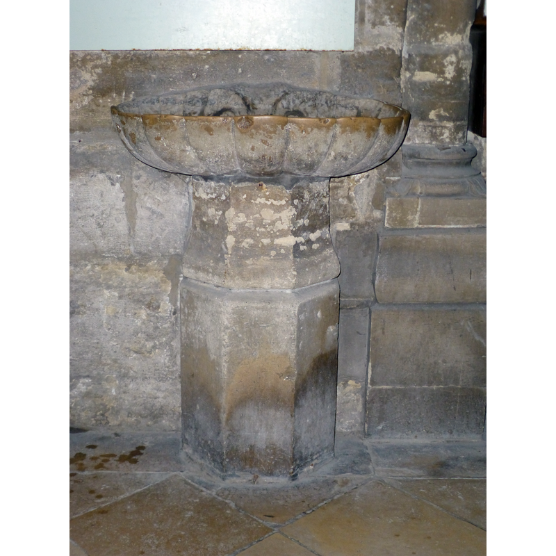 one of the later stoups of this church