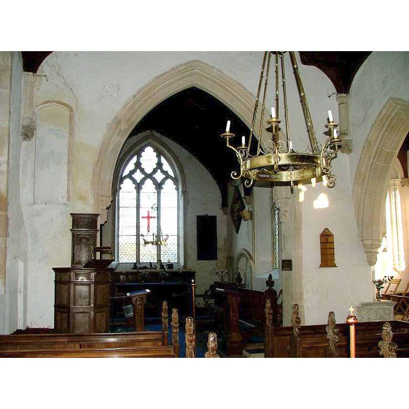 partially showing the east end of the north aisle