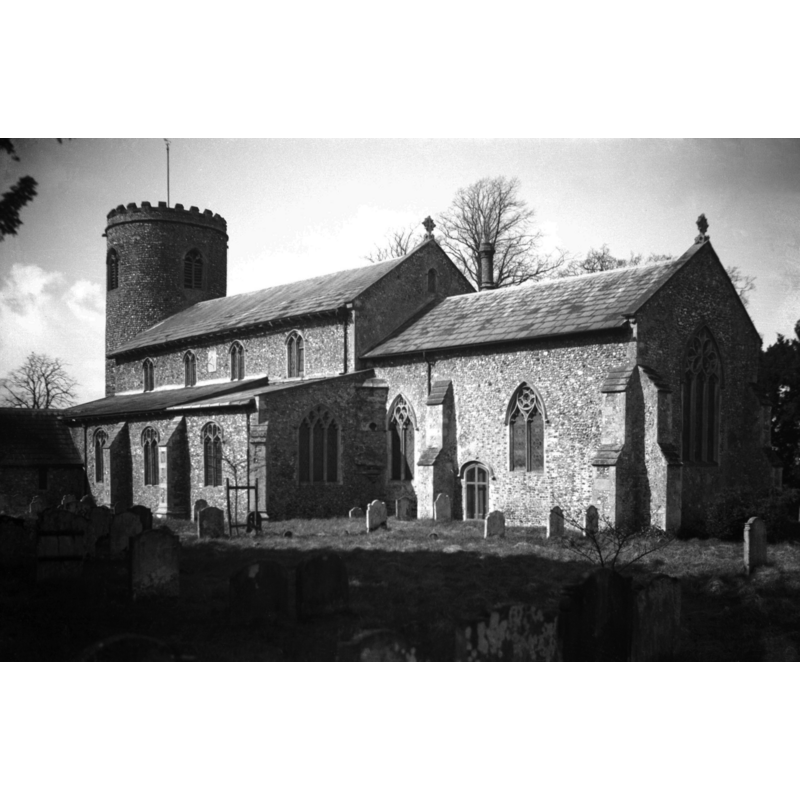 Photo caption: "The chancel is early 14c"