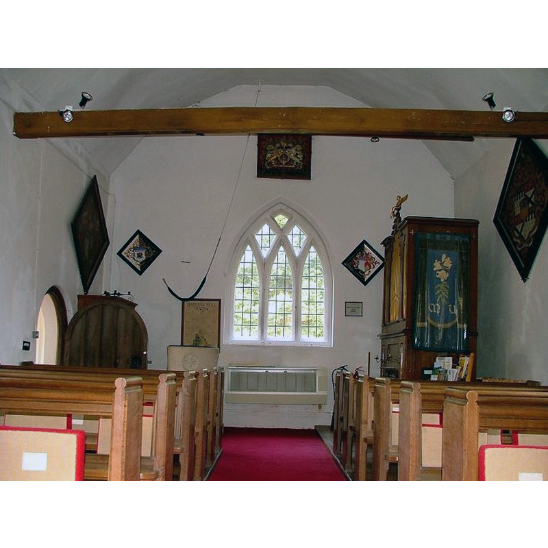 the modern font at the west end, by the south door