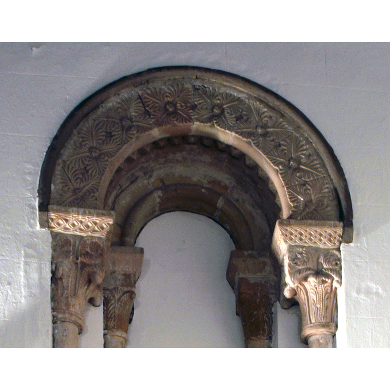 remains of the Romanesque church (apse?)