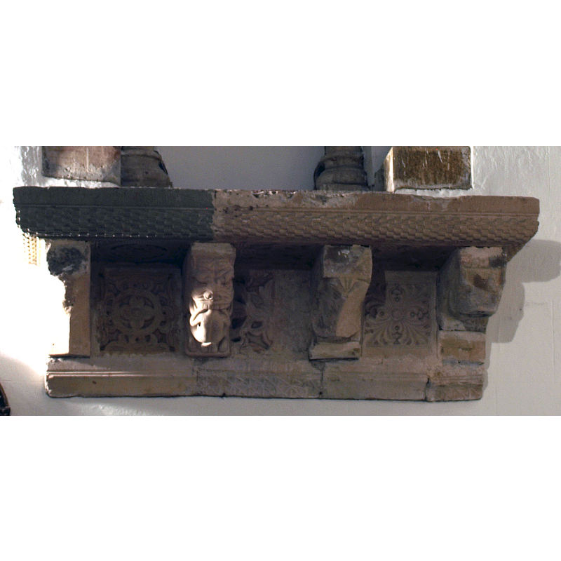 remains of the Romanesque church (apse?)