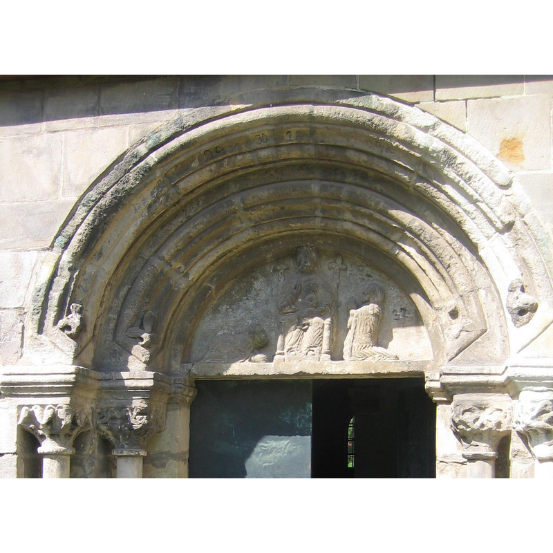 now the south portal of the church of St. Wiperti -- originally from Marienkloster (Benedictine), one of four monasteries in Quedlinburg destroyed in the Peasant Uprisings of the 15th-17thC