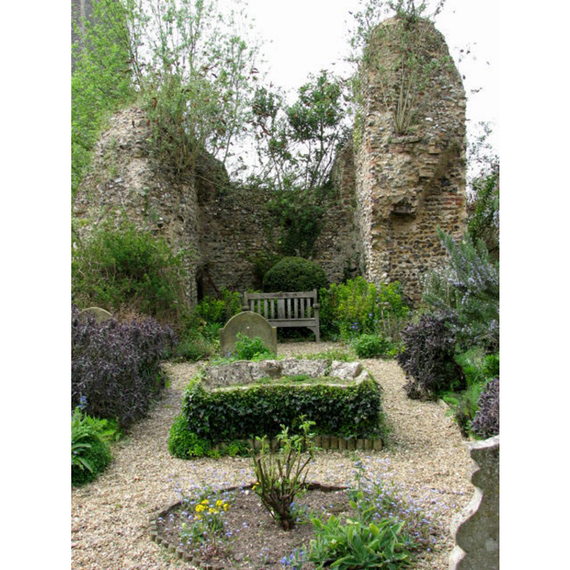 The ruined church of St. Laurence
