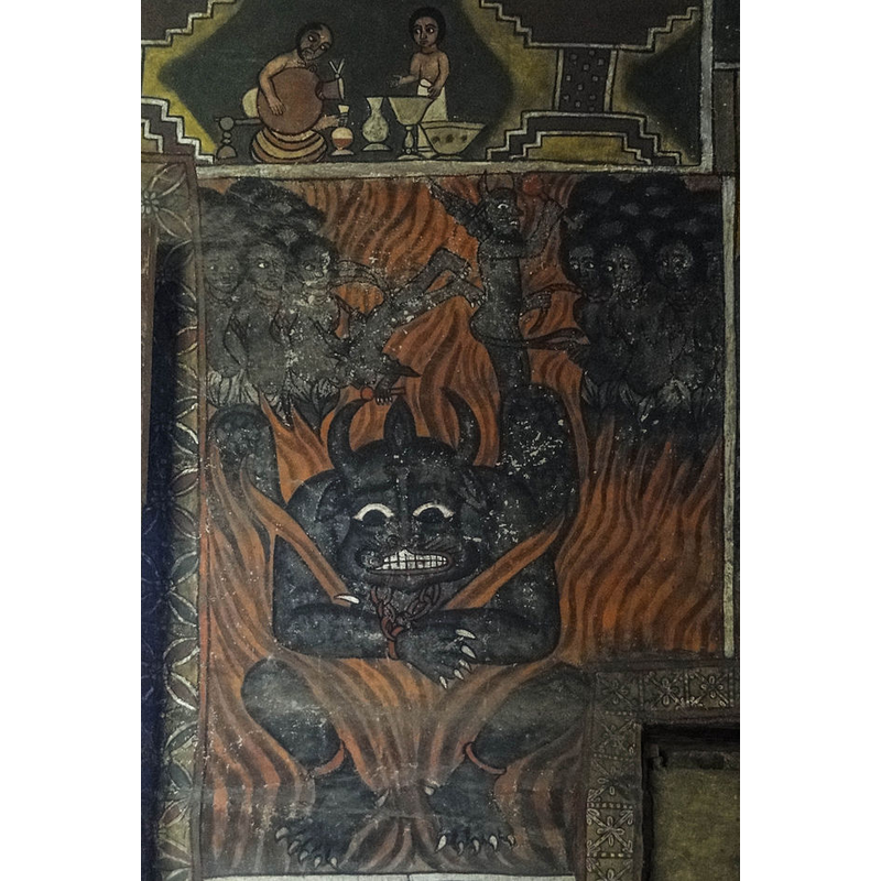 the early-19th century mural paintings inside the church