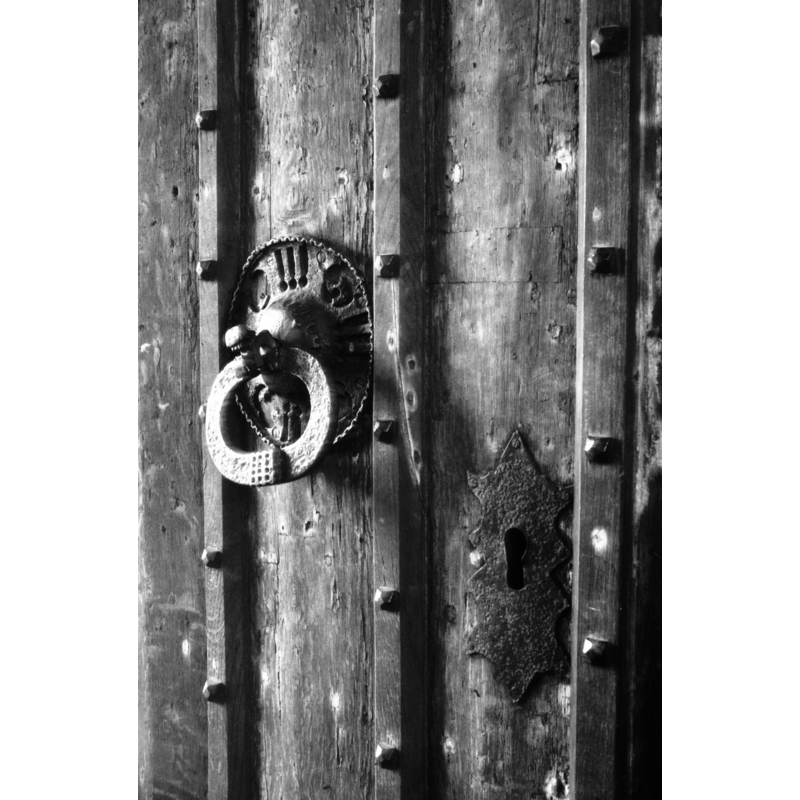 Photo caption: "On south door"