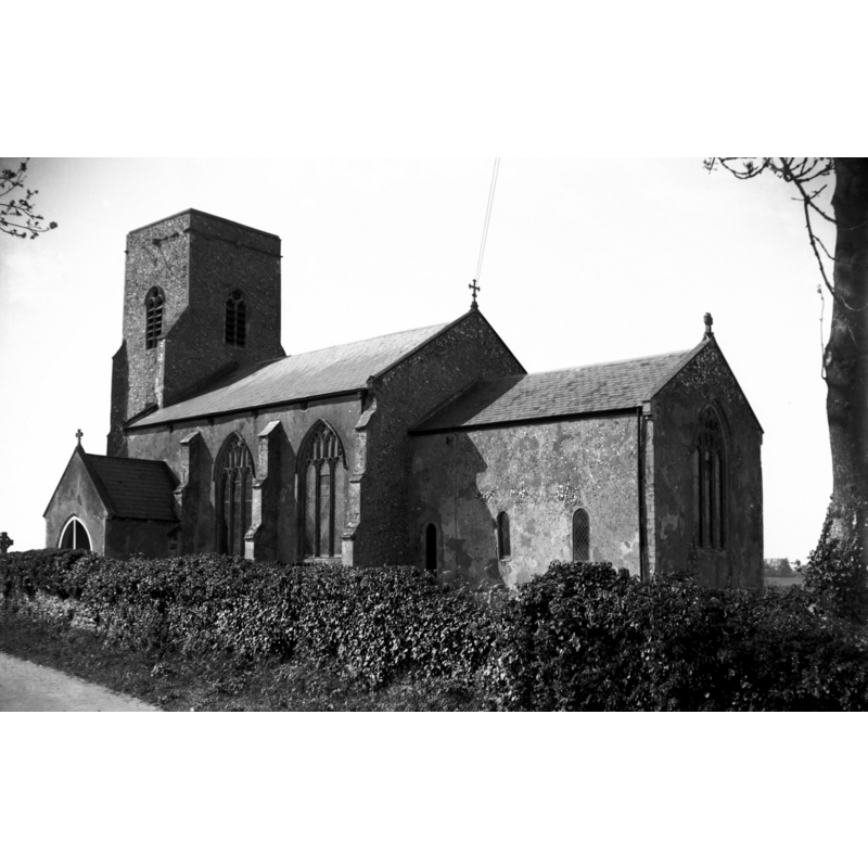 Photo caption: "13c tower and chancel"