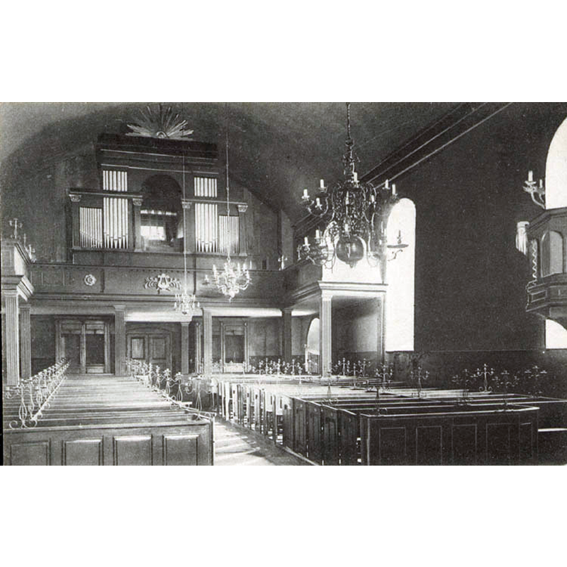 Photo caption: "Marstrand. Interiör of Kyrkan."