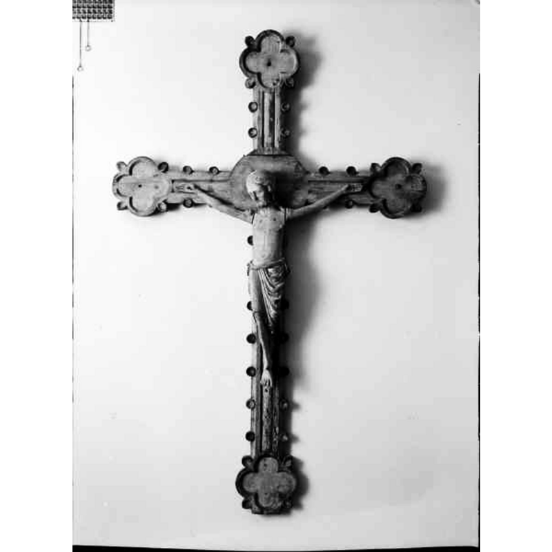 medieval wooden crucifix - after restoration