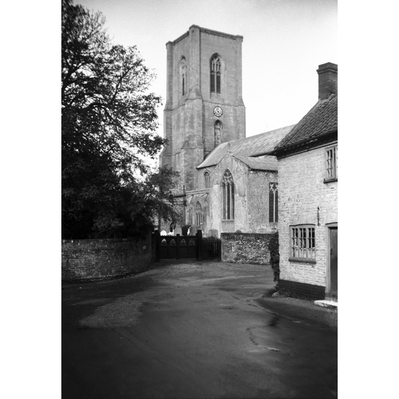 Photo caption: "Stone tower built c1406"