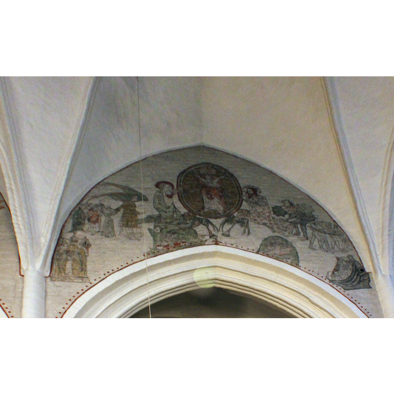 one of the mural paintings in this church