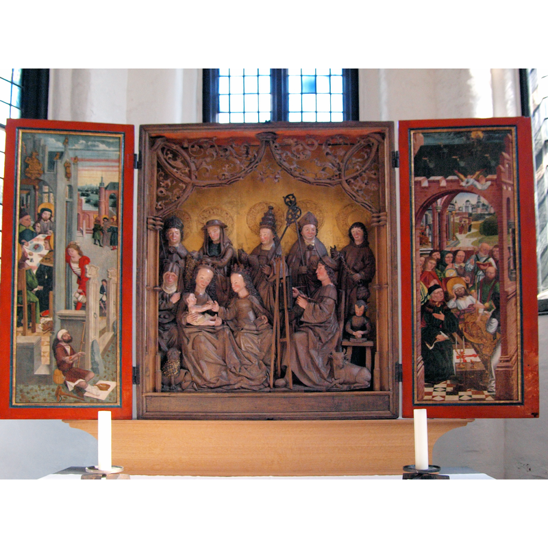'Lucasaltar' by Hinrik Bornemann († 1499)