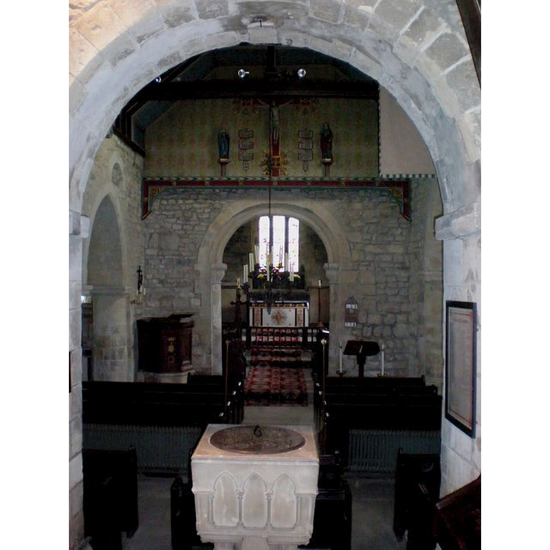 the font in the foreground