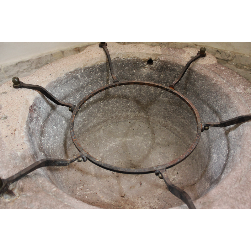 there may have been a centre drain; cemented over later?