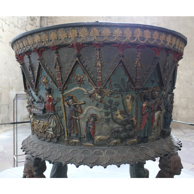 [L->to->R]: Nativity - Annunciation to the Shepherds - Adoration of the Magi