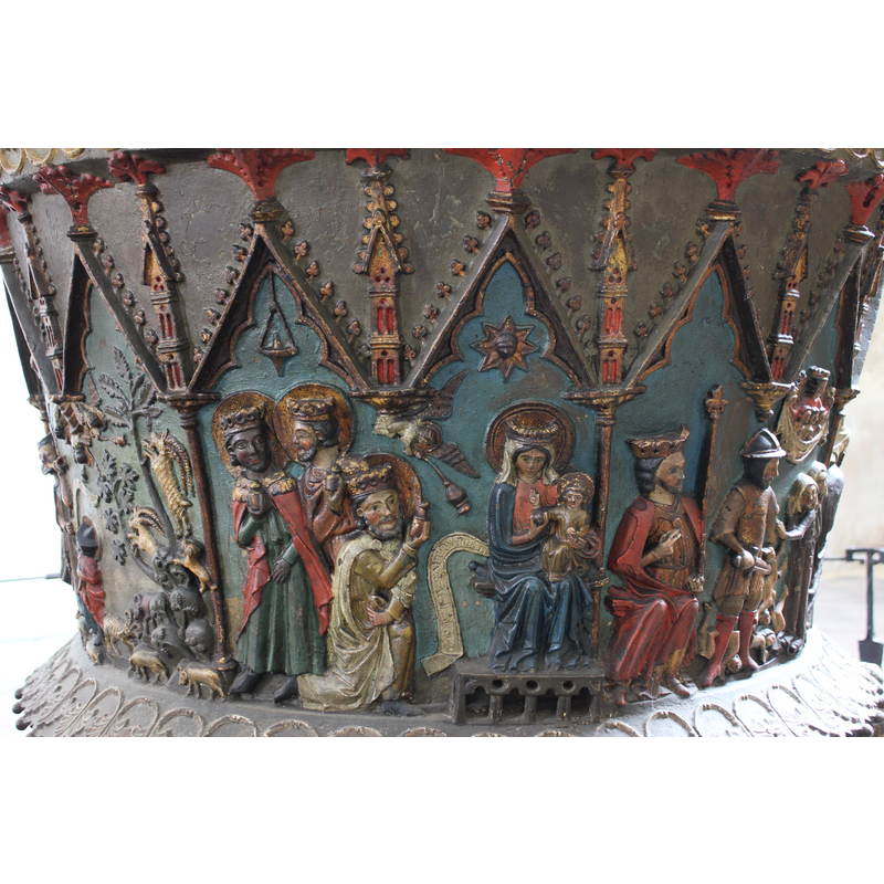 [L-> to -> R]: Annunciation to the Shepherds - Adoration of the Magi - Massacre of the Innocent