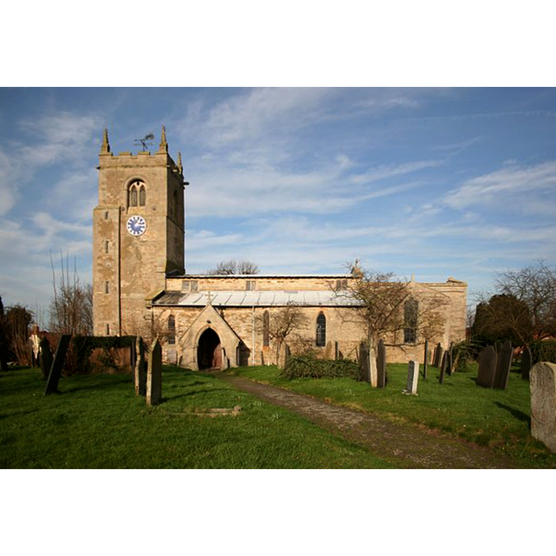 source caption: "Much 13th century Early English work and a 12th century chancel arch inside"