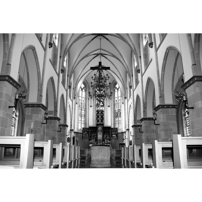 the nave, looking east