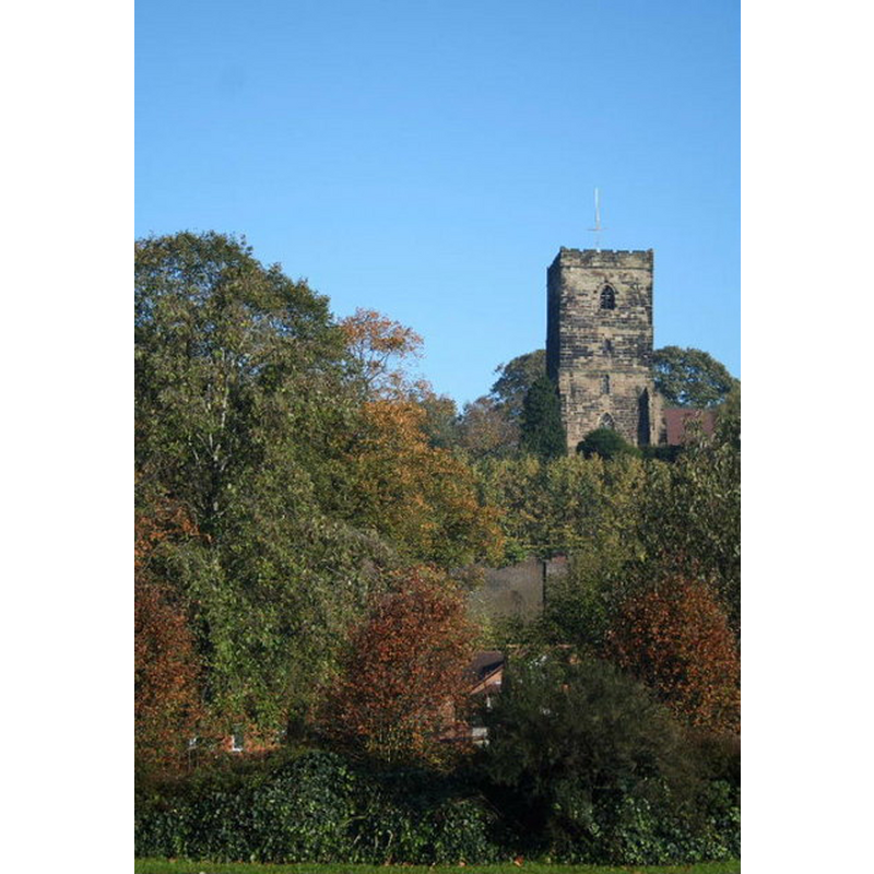 Source caption: "This picture of St Augustines, "The Church on the hill", is taken from the car-park opposite. Work started on the Norman Church around 1180 AD, the building being completed around 1220AD. The crossing and north transept are the only parts of the current building to date from this time. Its prominent position over looking Droitwich made it the dominant church in the area. During the Civil War this almost became its downfall. In 1646AD Parliamentarians were billeted in it, and during the Royalist attack the church was fired, exploding armaments destroyed the nave and south transept, severely damaging the rest of the building. In the early 18th century, the tower and south transept were rebuilt using the masonry from the damaged building. The tower was now located over, and as part of, the south transept. The building retains this extremely unusual T-shape and positioning of the tower today. In the late 20th Century a further change was made to the layout and a new extension built containing kitchen and toilet facilities."