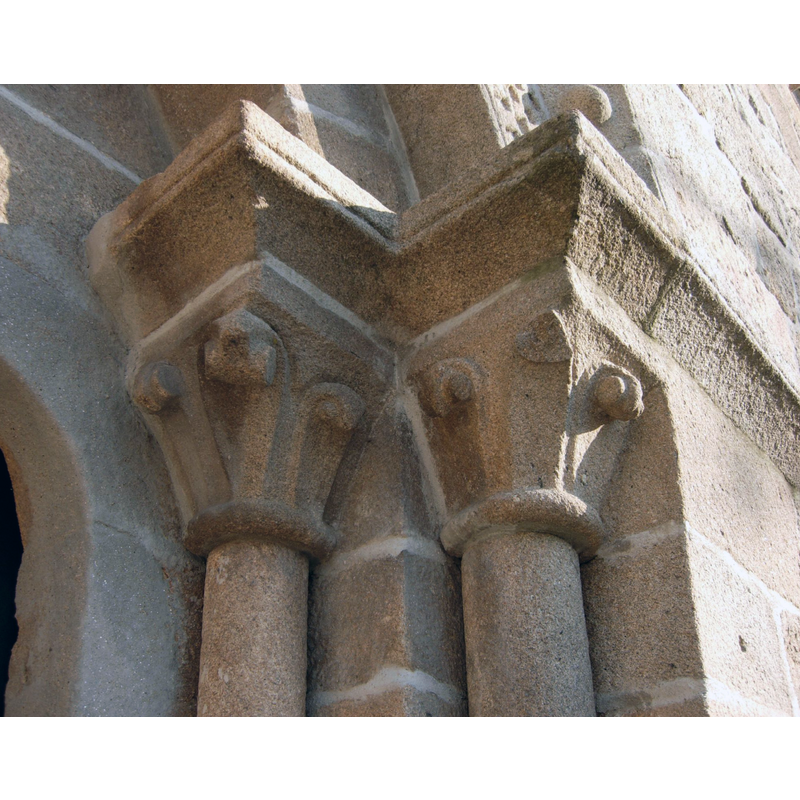 capitals on the south side of the west portal