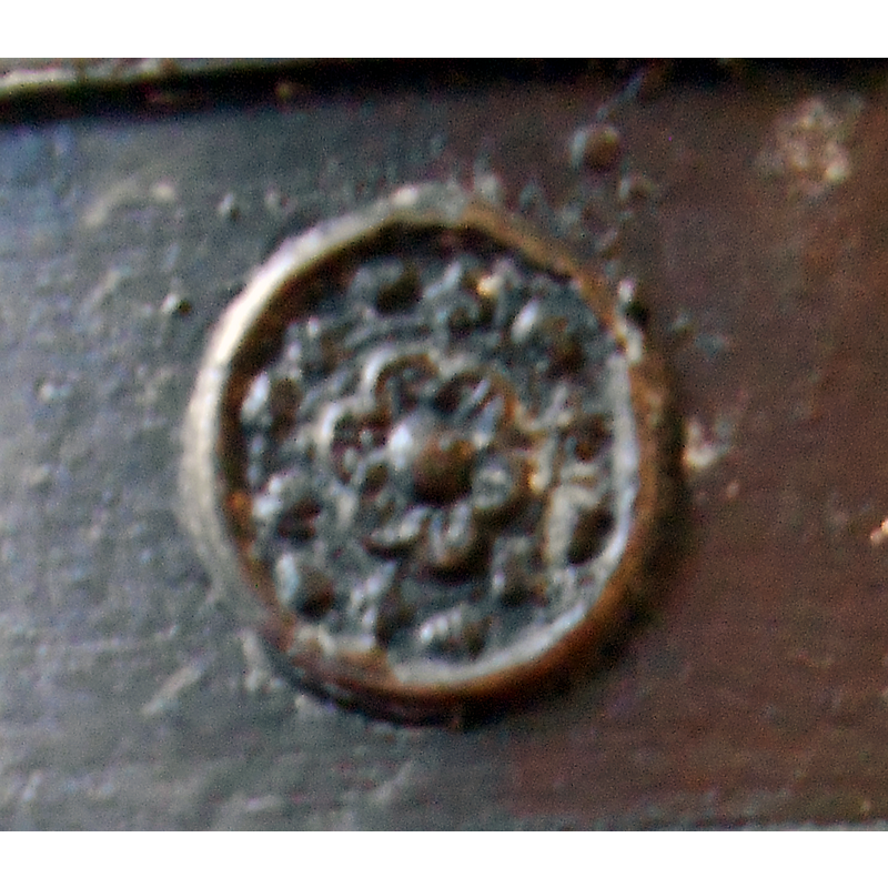 inscribed in a beaded circle; side 6, upper row