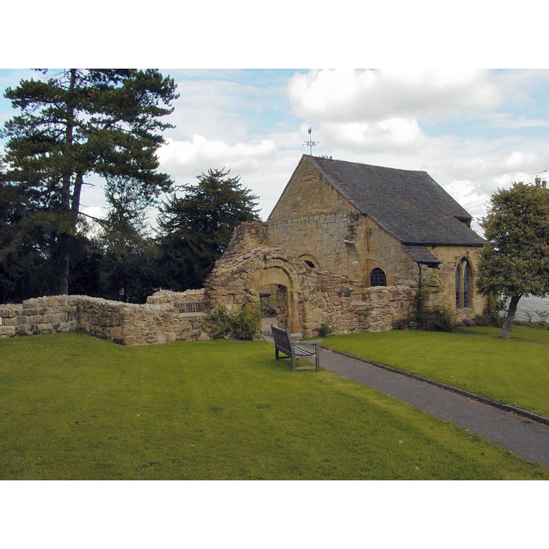 Source caption: "St Michael's is the old church at Abberley and only the chancel still has a roof, the church was replaced in the nineteenth century when the new church was built. Services still take place in the chancel."